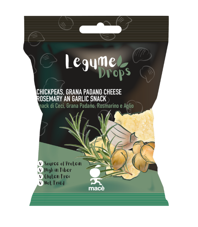 legume drops Rosemary: chickpeas, Grana Padano cheese, rosemary and garlic